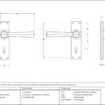 Polished Chrome Straight Lever Lock Set 3