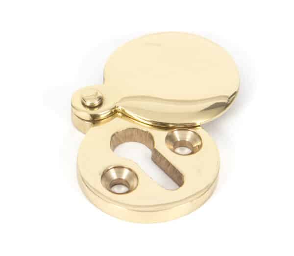 Polished Brass 30mm Round Escutcheon 1