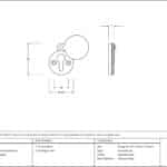 Polished Nickel 30mm Round Escutcheon 3