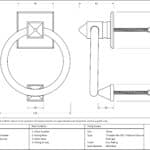 Polished Chrome Ring Door Knocker 3