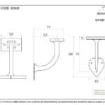 Black 2.5" Handrail Bracket 2