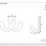 Black Celtic Double Robe Hooks 2