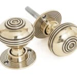 Aged Brass 50mm Prestbury Mortice/Rim Knob Set 1