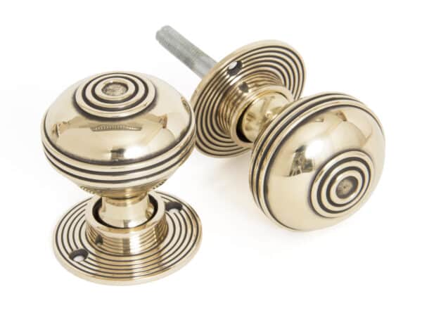 Aged Brass 50mm Prestbury Mortice/Rim Knob Set 1