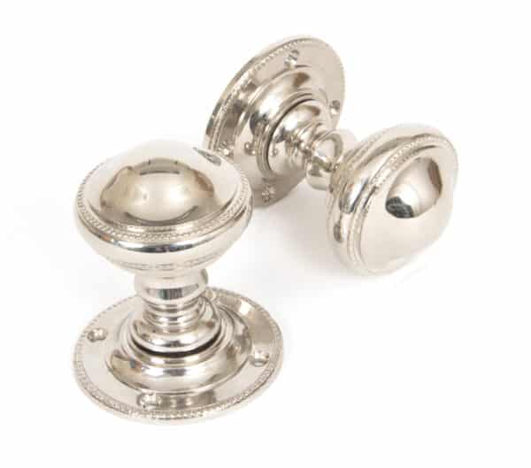 Polished Nickel Brockworth Mortice Knob Set 1