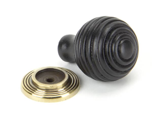 Ebony and AB Beehive Cabinet Knob 35mm 2