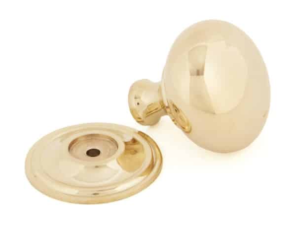 Polished Brass Mushroom Cabinet Knob 38mm 2