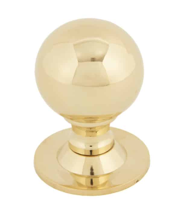 Polished Brass Ball Cabinet Knob 39mm 1