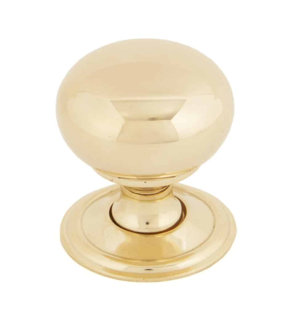 Polished Brass Mushroom Cabinet Knob 32mm 1