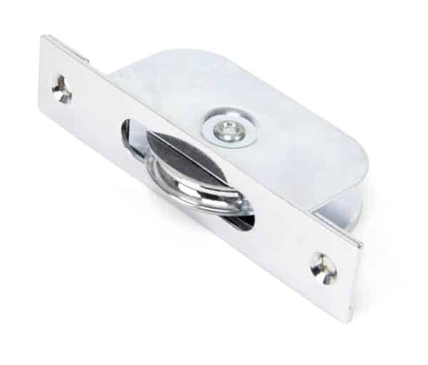 Polished Chrome Square Ended Sash Pulley 75kg 1