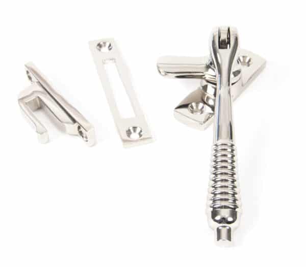 Polished Nickel Locking Reeded Fastener 1