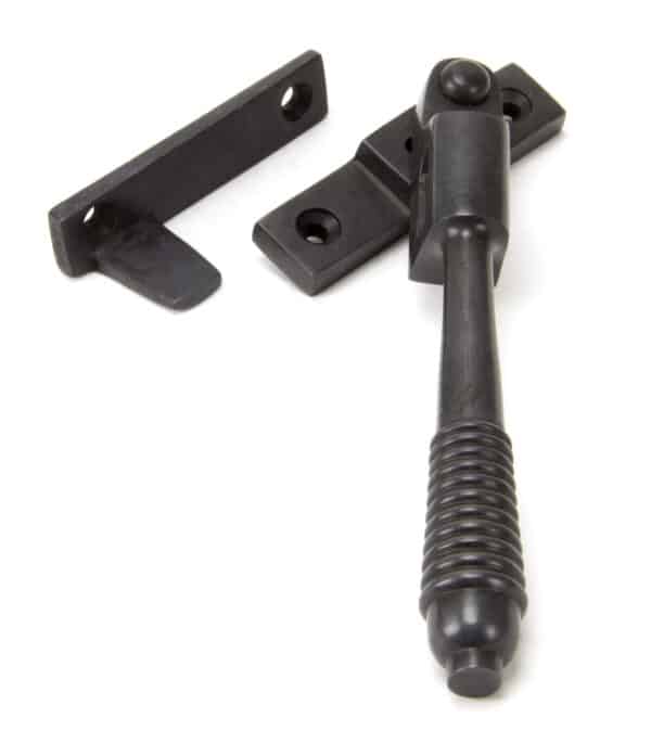 Aged Bronze Night-Vent Locking Reeded Fastener 1