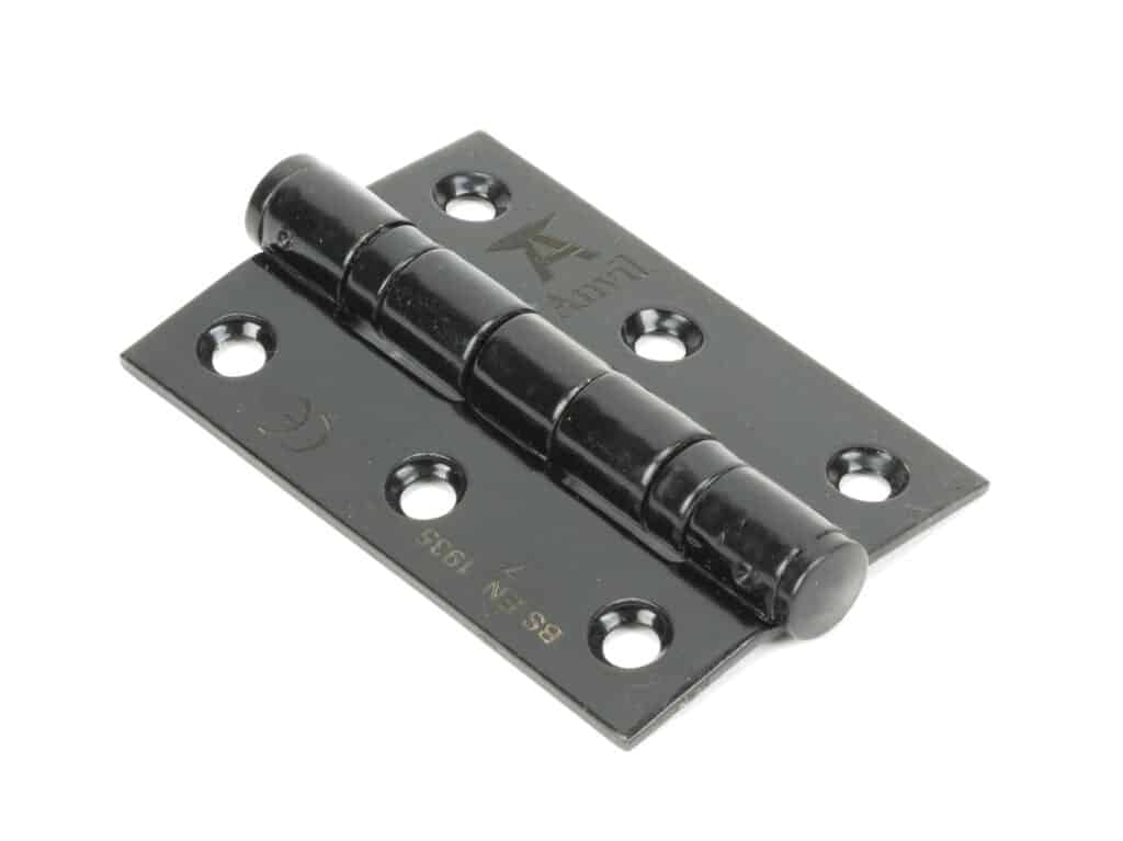 Black 3" Ball Bearing Butt Hinge (Pair) ss 1