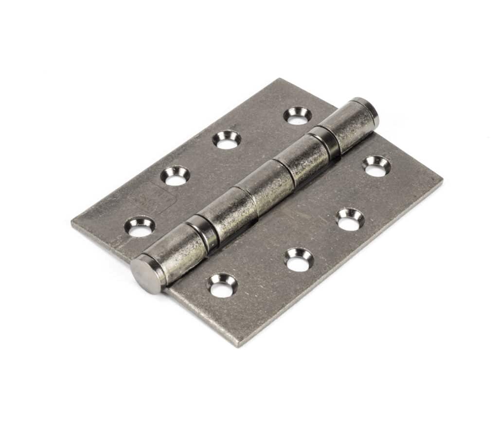 Pewter 4" Ball Bearing Butt Hinge (Pair) ss 1