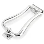 Polished Chrome Slimline Art Deco Door Knocker 2