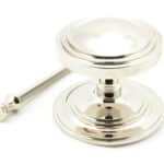 Polished Nickel Art Deco Centre Door Knob 2