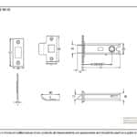 PVD Brass 3" Heavy Duty Latch 2
