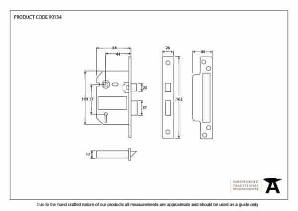 SS 2Â½" 5 Lever BS Sashlock 2