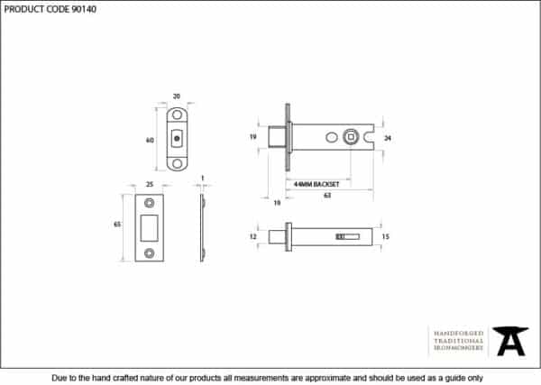 PVD 2Â½" Heavy Duty Tubular Deadbolt 2