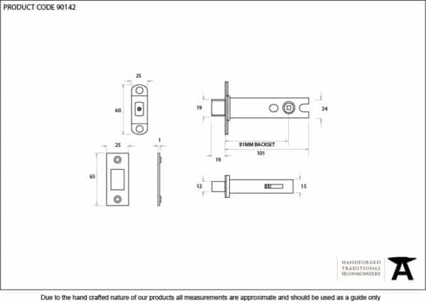 PVD 4" Heavy Duty Tubular Deadbolt 2