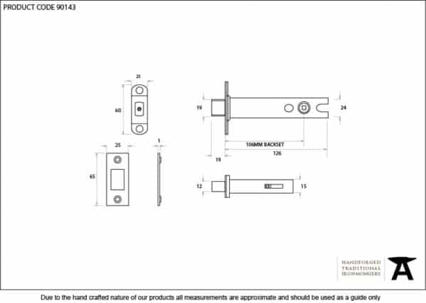 PVD 5" Heavy Duty Tubular Deadbolt 2