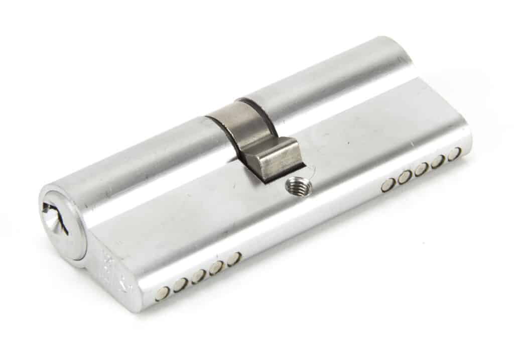 Satin Chrome 40/40 Euro Cylinder 1