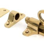 Lacquered Brass Fanlight Catch + Two Keeps 1