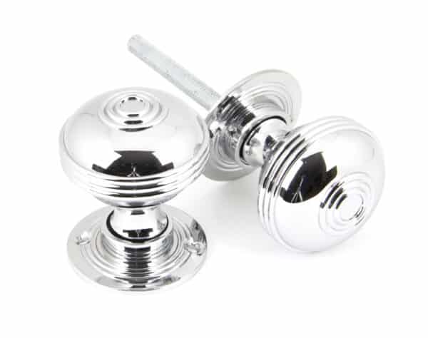 Polished Chrome 50mm Prestbury Mortice/Rim Knob Set 1