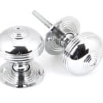 Polished Chrome 63mm Prestbury Mortice/Rim Knob Set 1