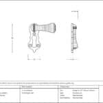 Polished Chrome Beehive Escutcheon 3