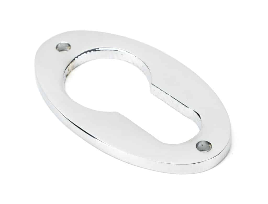 Polished Chrome Oval Euro Escutcheon 1