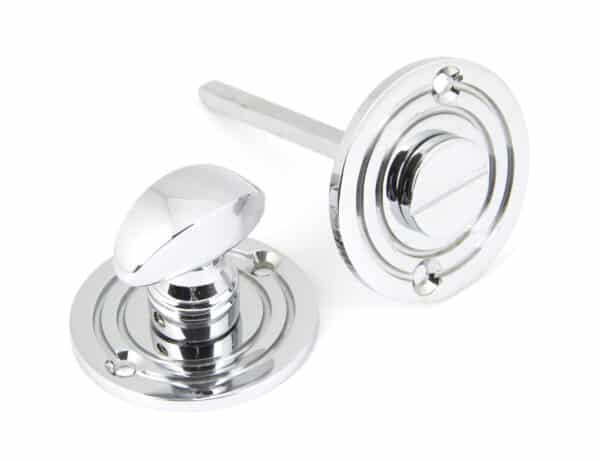 Polished Chrome Round Bathroom Thumbturn 1