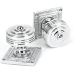 Polished Chrome Tewkesbury Square Mortice Knob Set 1