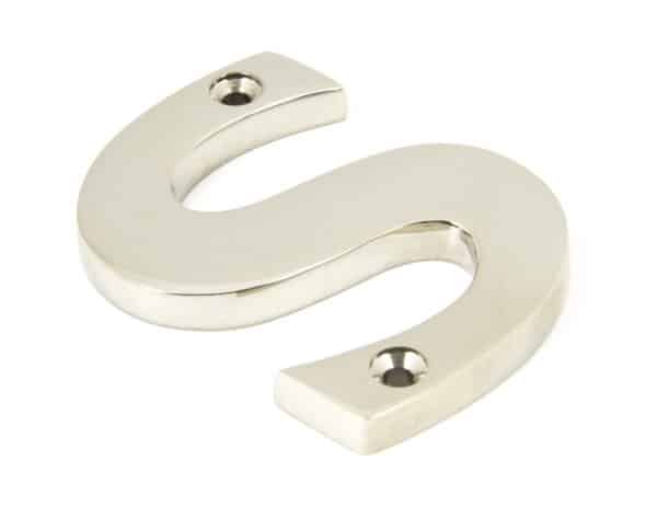 Polished Nickel Letter U 1