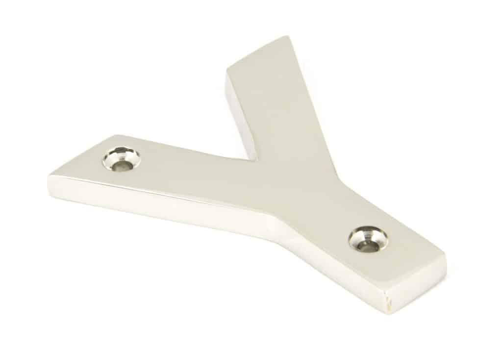 Shaped Fingerplate Plain White 1