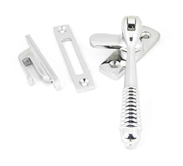 Polished Chrome Locking Reeded Fastener 1