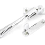 Polished Chrome Night-Vent Locking Reeded Fastener 2