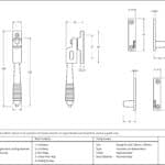 Polished Chrome Night-Vent Locking Reeded Fastener 3