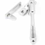 Polished Chrome Night-Vent Locking Reeded Fastener 1