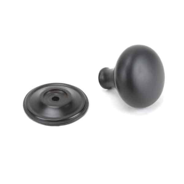 Aged Bronze Mushroom Cabinet Knob 38mm 2