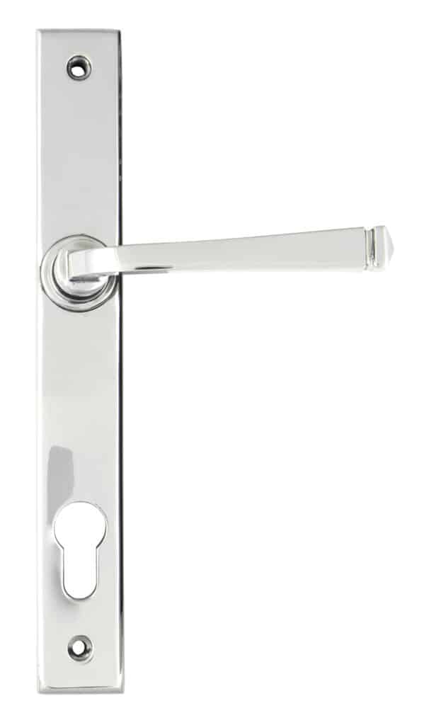 Polished Chrome Avon Slimline Lever Espag. Lock Set 1