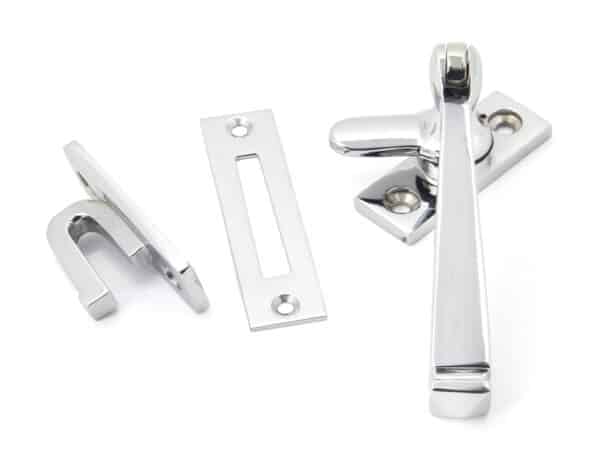 Polished Chrome Locking Avon Fastener 1