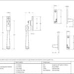 Polished Chrome Night-Vent Locking Avon Fastener 3