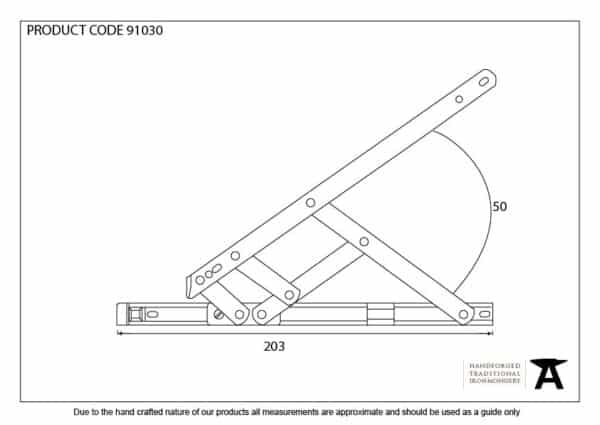 SS 8" Defender Friction Hinge - Top hung 3