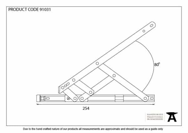 SS 10" Defender Friction Hinge - Top Hung 2