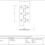 Black 3" Butt Hinge (pair) 2