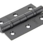 Black 3" Ball Bearing Butt Hinge (pair) 1