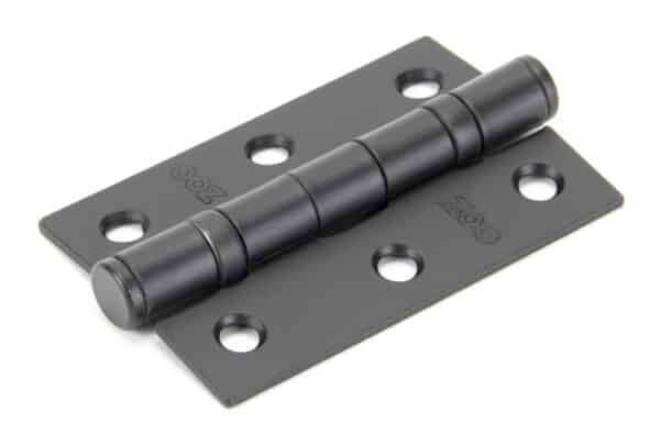 Black 3" Ball Bearing Butt Hinge (pair) 1