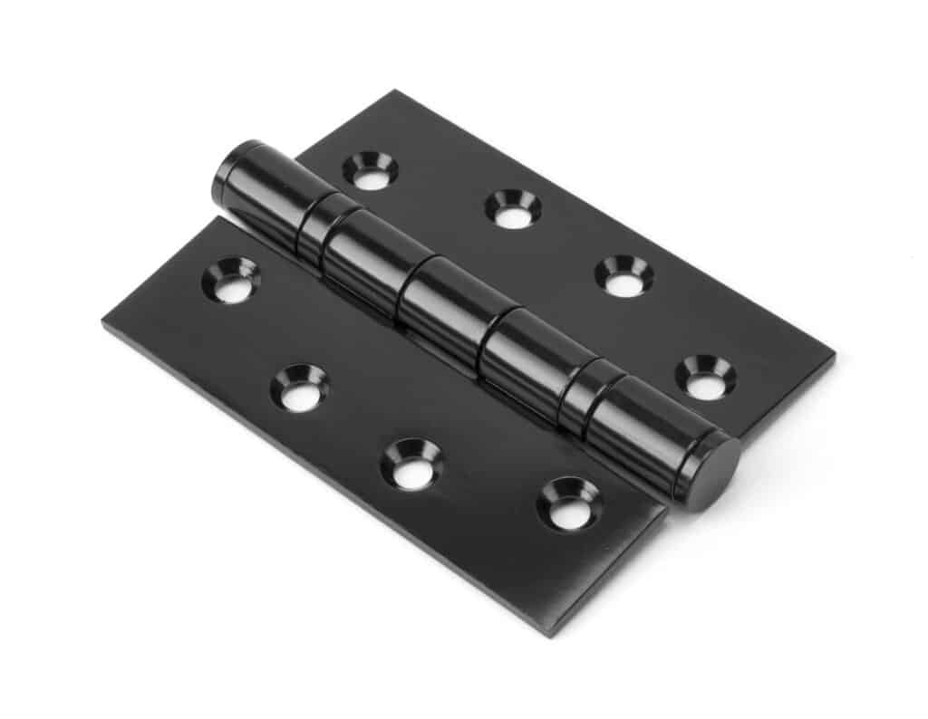 Black 4" Ball Bearing Butt Hinge (pair) 1