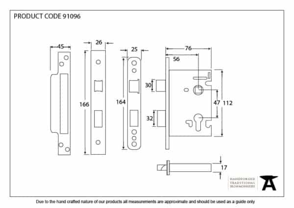 SSS 3" Euro Profile Sashlock 2